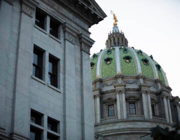 The dome of the Pennsylvania Capitol in Harrisburg.