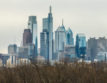 The Philadelphia skyline.