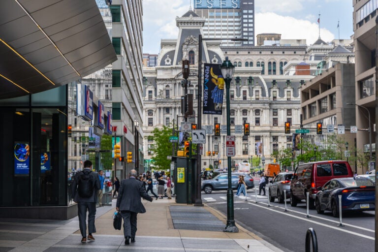 The heart of Philadelphia commerce in Center City.