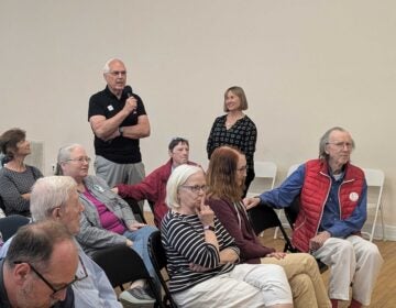 This time, Avi and Cherri hosted Studio 2 live from the Middletown Free Library in Media, Pa. Here, listeners asked a panel some tough questions about NIMBYism and YIMBYism. (Photo: Kevin McCorry, WHYY)