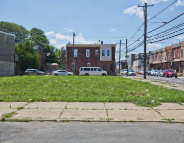 Vacant lot in South Philly.