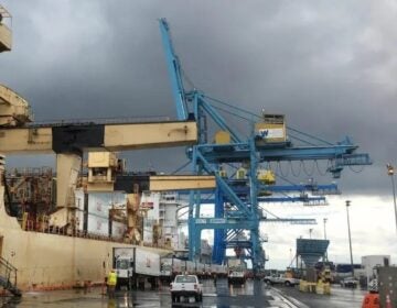 Dock at the Wilmington port