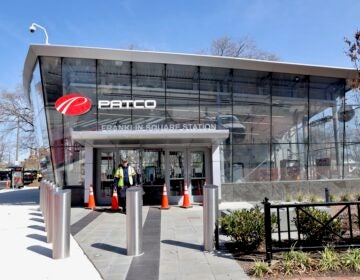 The exterior of the new Franklin Square station