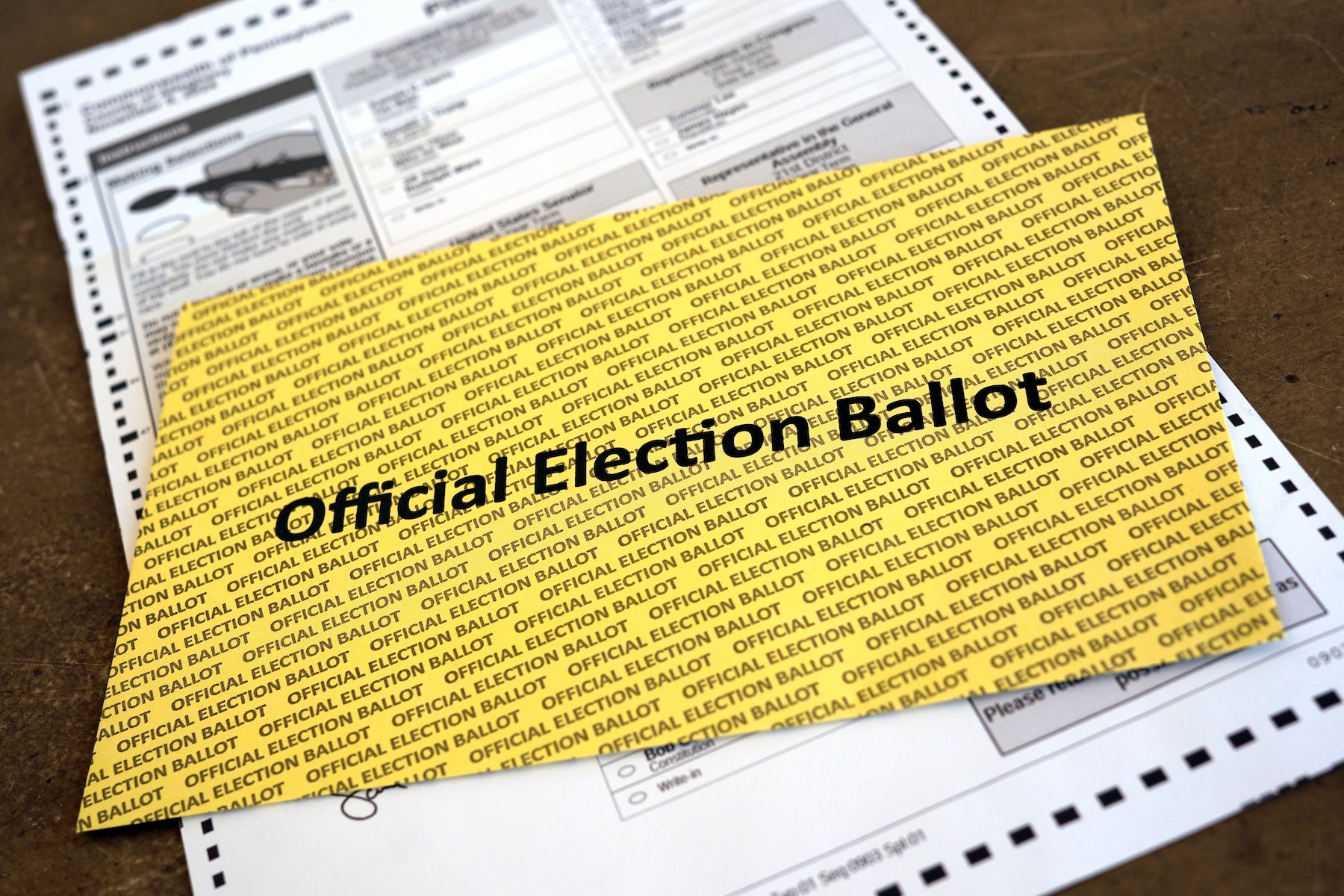 Pennsylvania mail-in ballot