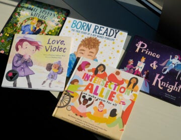 A selection of books featuring LGBTQ characters