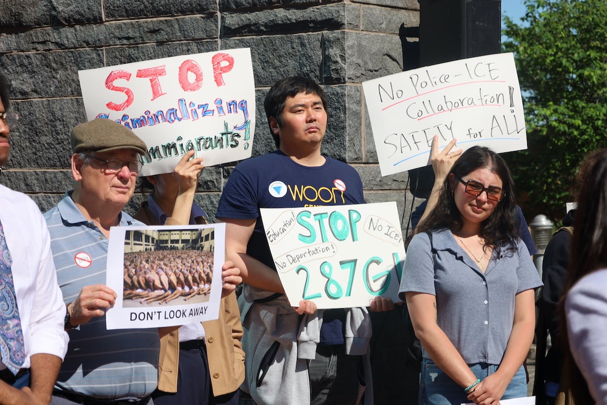 Bucks County residents rally against the county sheriff’s decision to work with ICE