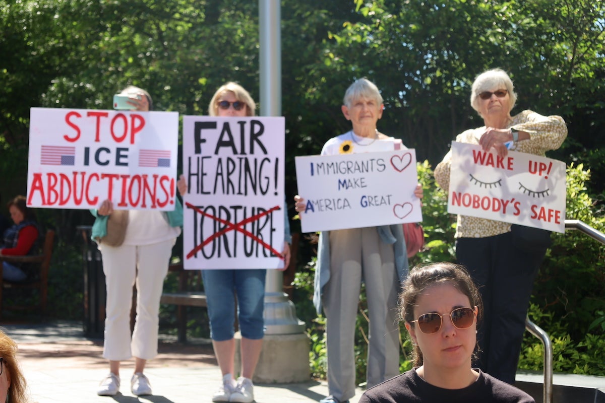 Bucks County residents rally against the county sheriff’s decision to work with ICE