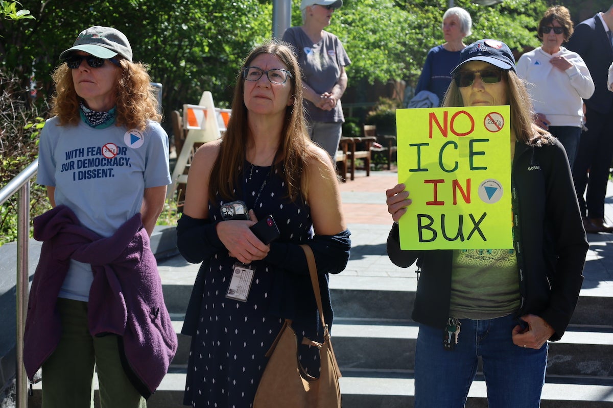 Bucks County residents rally against the county sheriff’s decision to work with ICE