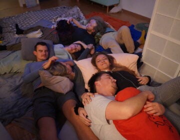 The MUSH, an organization in Berlin, Germany, organizes cuddle parties to combat a lack of touch in people's lives. (Charlie Garcia/ For WHYY)