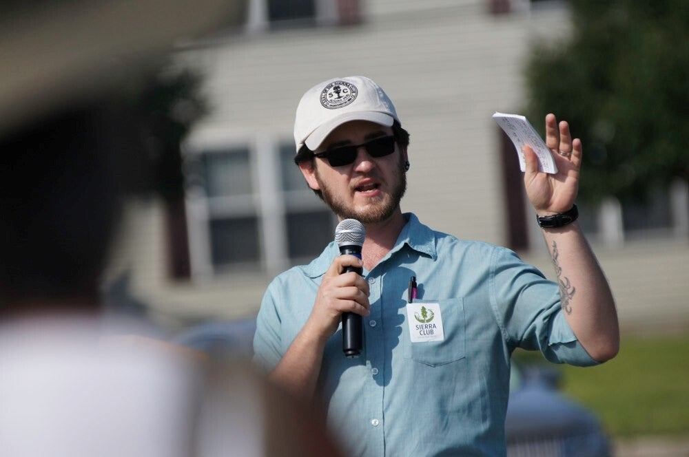 Dustyn Thompson of the Sierra Club