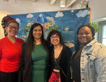 Tina Brown, Franchesca Joseph, Jasmine Sierra and Amirah Gibbs (left to right) pose for photo.