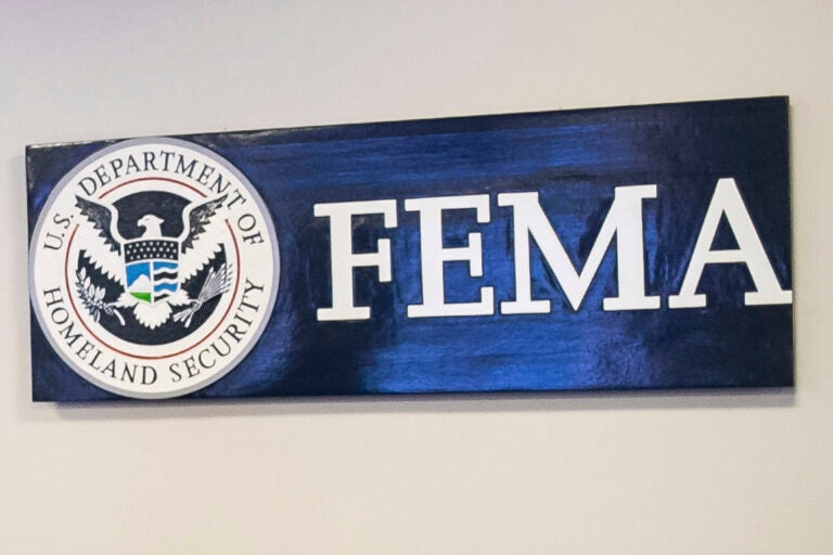 a FEMA sign