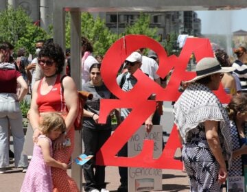 Hundreds gathered at Love Park on Mother’s Day