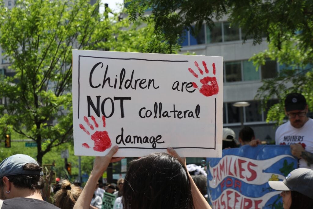 Hundreds gathered at Love Park on Mother’s Day