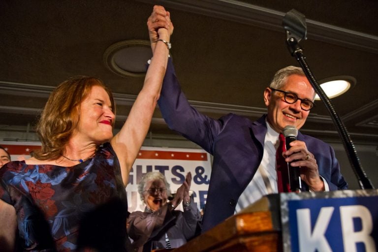 Philadelphia District Attorney Elect Larry Krasner celebrates