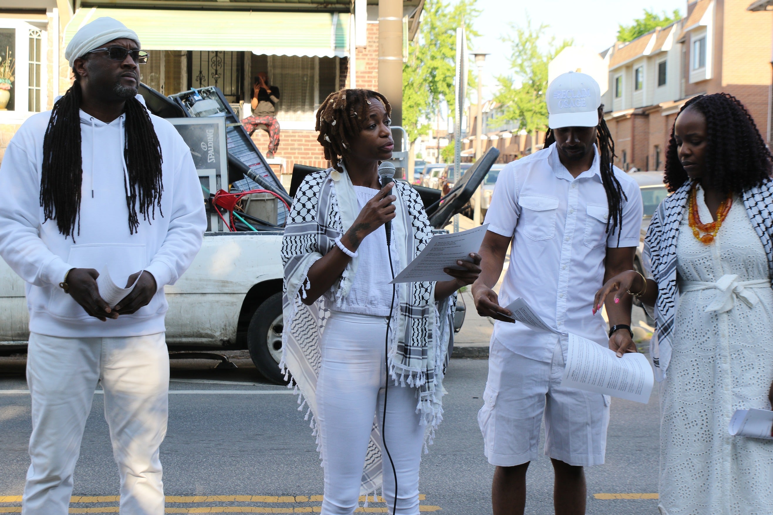 Gabriel Bryant, YahNé Ndgo, Mike Africa Jr. and Krystal Strong