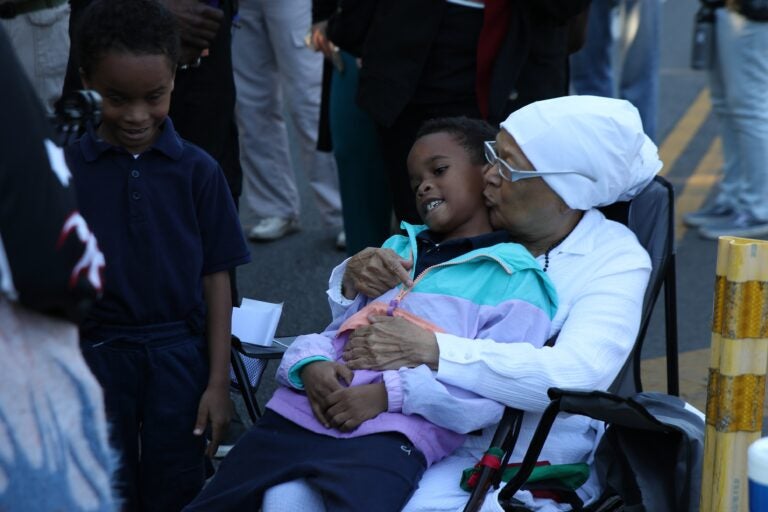 Pam Africa with loved ones