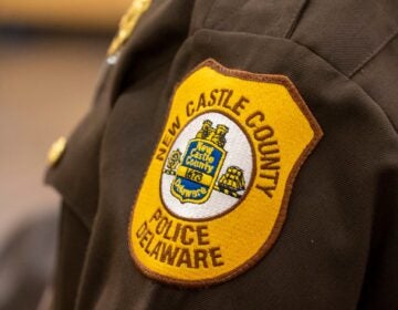A badge for New Castle County Police