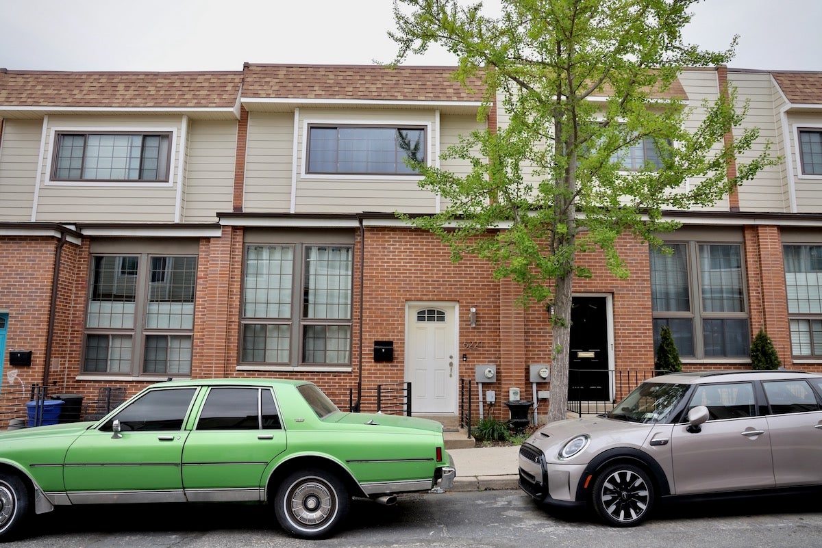 Row homes on Osage Avenue