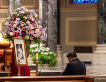 A memorial to Pope Francis