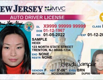 a sample New Jersey REAL ID