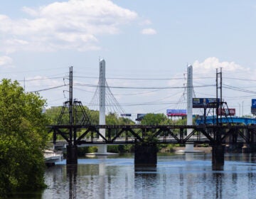 View of the new section of the Schuylkill River Trail