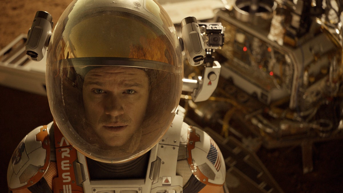 Astronaut Mark Watney (Matt Damon) finds himself stranded and alone on Mars