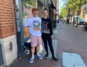 Kosuke and Tomomi Chujo of Nihonbashi Philly smile