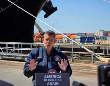 U.S. Transportation Secretary Sean Duffy at the Philly Shipyard