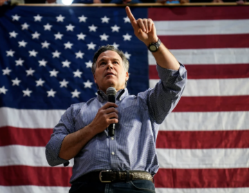 David McCormick speaks during a campaign stop in Pennsylvania.