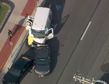 A crash involving a U-Haul van near the University of Delaware
